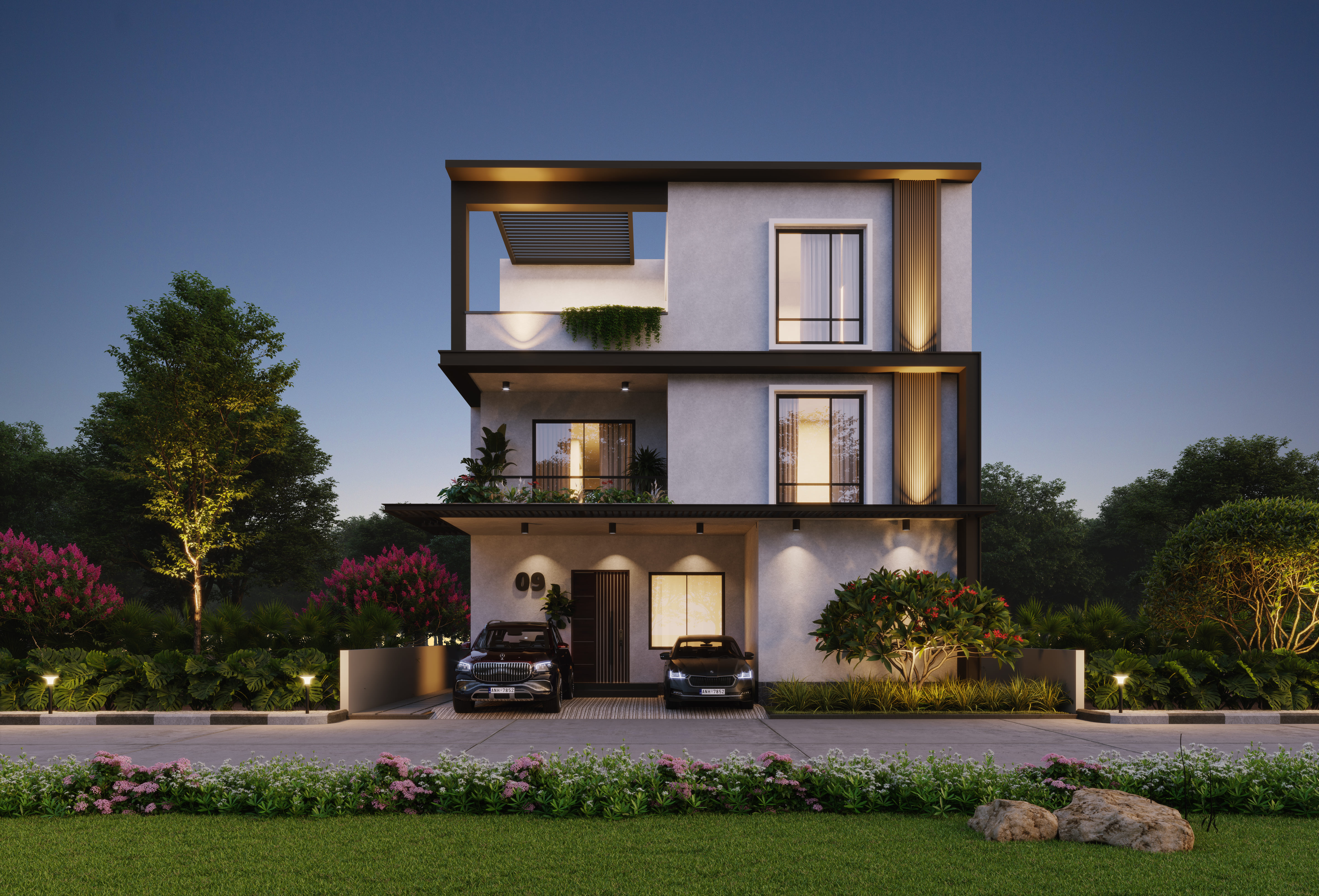 Villa Elevation West
