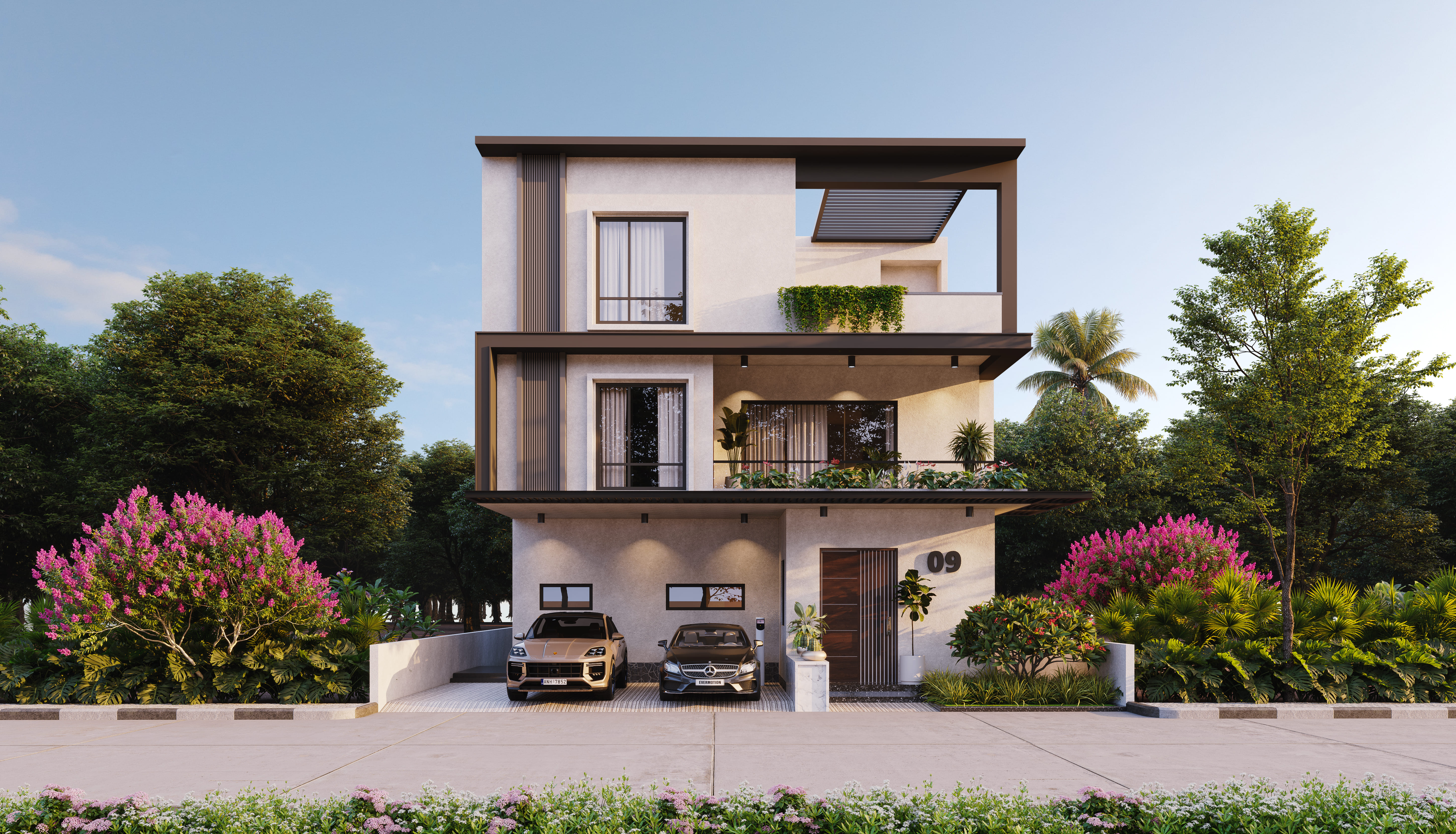 Villa Elevation West